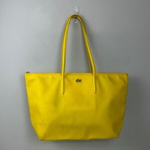 Lacoste Bright Yellow Shopper Tote Bag